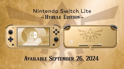 Switch Lite in gold.