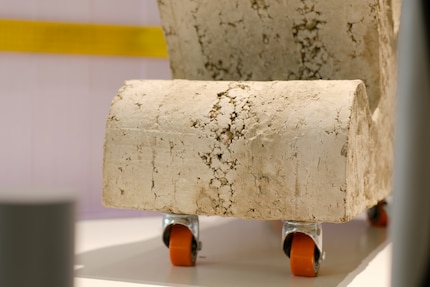 Objects made of rammed earth are suitable for home and commercial use.