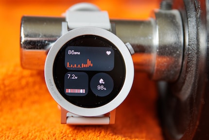 Einige Messdaten kann ich direkt auf der Smartwatch sehen.