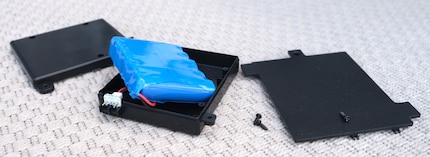De batterij is eenvoudig te verwijderen en te vervangen.
