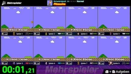 Multiplayer met acht spelers.