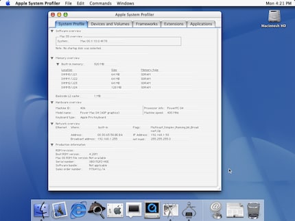 De eerste Mac OS X was gemodelleerd naar de eerste iMac en iBook.