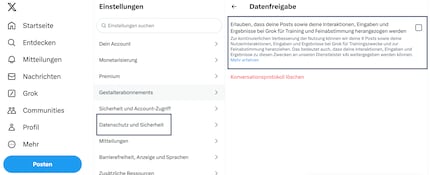 You can stop collection under Grok in the Privacy settings.