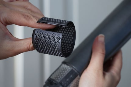 You can remove it completely thanks to the slit.