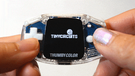 The Thumby Colour is backwards compatible with the games of its monochrome predecessor.
