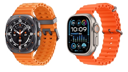Very similar: Samsung’s Ultra on the left, Apple on the right.