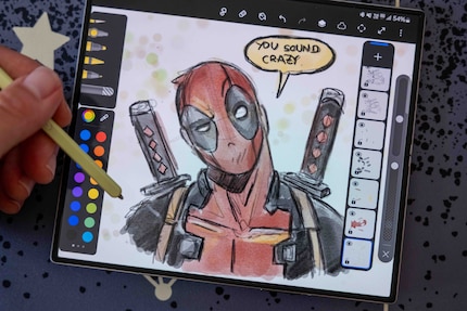 Met pen en tekenprogramma stop ik niet eens bij Deadpool.
