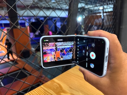 If you want to keep the phone particularly still while filming, use camcorder mode.