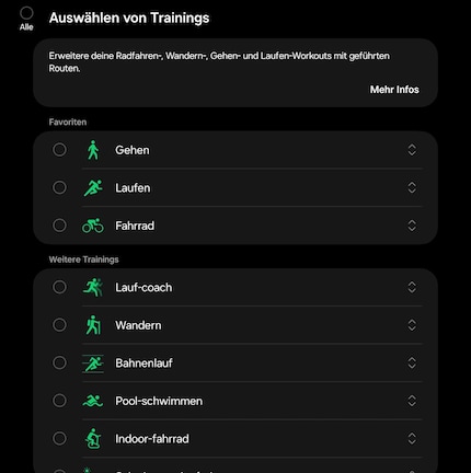 De Galaxy Watch 7 biedt talloze sporten waarbij ik mijn training kan aanpassen.