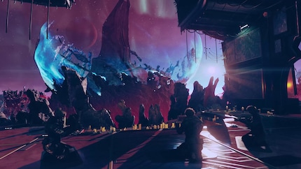 Visually speaking, the purple-blue colour palette of the expansion is a marked change from the often dull procedurally generated planets in the main game.