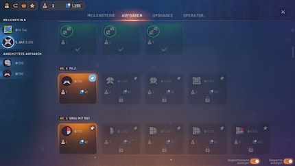 The task book shows which secondary tasks I currently have open and which ones are coming next.