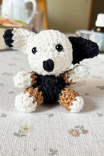 Und schon bald ist das Hündchen fertig.