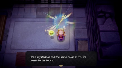 Zelda's belangrijkste wapen in het spel: een magische staf.