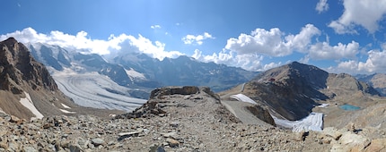 Het panorama is indrukwekkend.