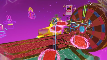 This power-up slows down time so I can use enemy projectiles as platforms.