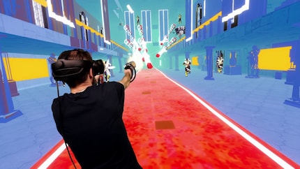 VR game Pistol Whip with the player inserted.