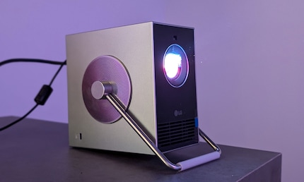 LG's CineBeam Q could be the smallest 4K projector I've ever seen.