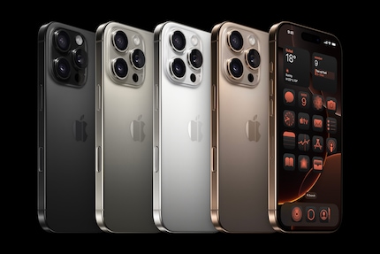 Het kleurenpalet van de iPhone 16 Pro.
