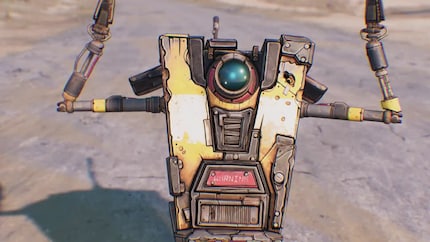 Beschouwelijk een van de meest irritante personages in games: de wannabe-robot Claptrap uit Borderlands.