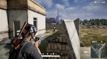 Een paar seconden later was ik terug in de lobby...