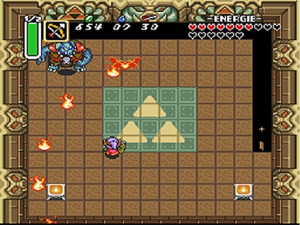 De uiteindelijke eindbaas Ganon is lastiger dan ik dacht: De fakkels gaan steeds uit en dan verdwijnt ook de vloer. Help pls.