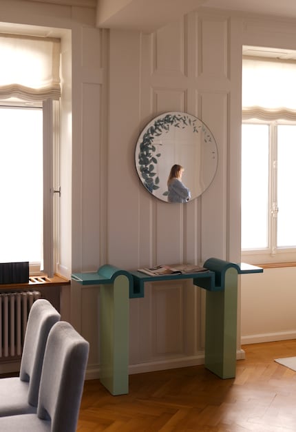 Colourful visual accents can improve the mood.