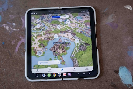 Ik kan Disneyland beter verkennen op het grote scherm, ondanks de zwarte balk.