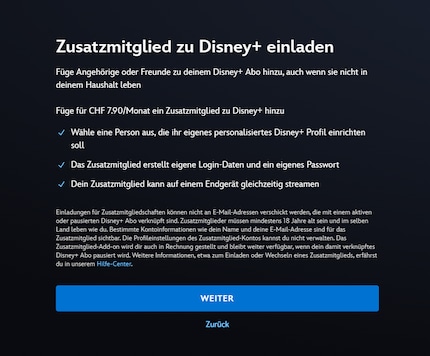 Vanaf nu kun je een familielid of vriend toevoegen aan je Disney+ account. De extra kosten zijn afhankelijk van je abo.