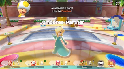 Na een paar rondes verschijnt er ergens een Jamboree-personage. Het loont om er snel bij te zijn.
