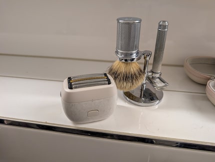 Ik stap niet over van het veiligheidsscheerapparaat naar het elektrische scheerapparaat.