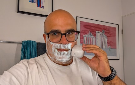 Scheren met schuim is te vervelend voor mij.