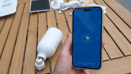 Die App führt mich Schritt für Schritt durch die Installation.