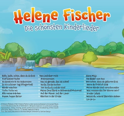 Insgesamt 25 bekannte Kinderlieder sind auf dem ersten Album der Reihe von Helene Fischer.
