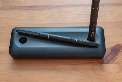 The case is also a resting place for my pens.