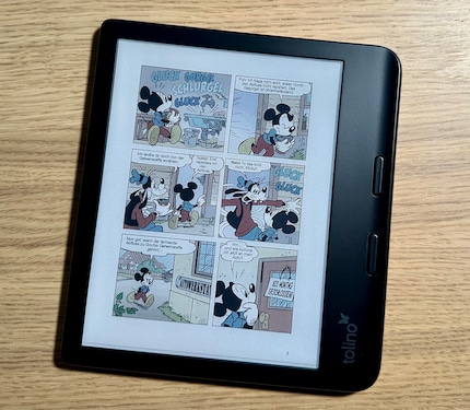 Mickey Mouse blijft wat flets op de Vision Colour.