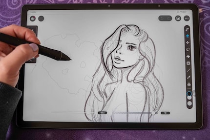 Als ik met een grote gum wil werken in Clip Studio Paint, kan het tablet het niet bijhouden.