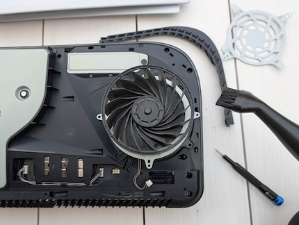 Mijn ventilator was nog verrassend schoon na vier jaar gebruik.
