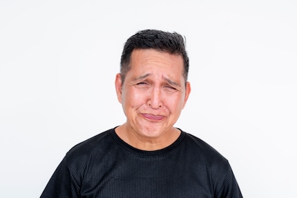 Patrick zou dolgraag weer zo hard grimassen - als iets maar zuur genoeg was. 