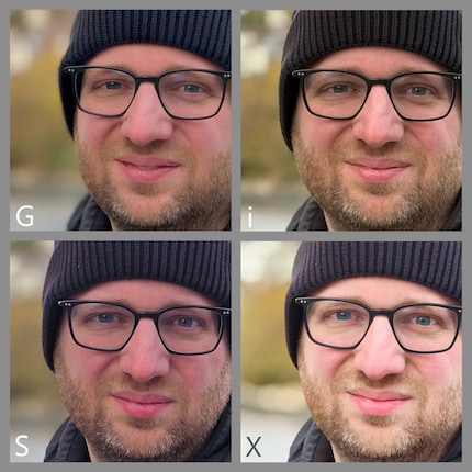 De Google Pixel 9 Pro loopt voor met natuurlijke details in de huid en baard.
