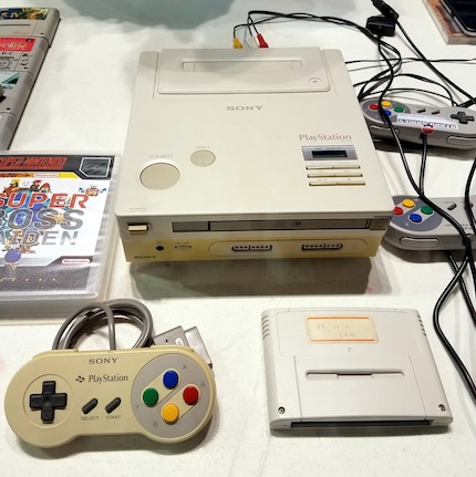 Een prototype van SNES-CD.