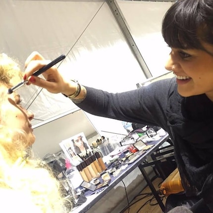 Sophia bei der Arbeit für die Chanel Ready-to-Wear Show SS15.