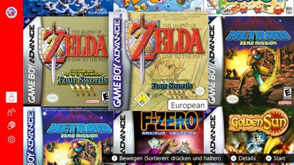 Het abo van Nintendo is vooral de moeite waard voor retrofans. Afgebeeld: de GBA spelbibliotheek.