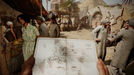 The diary also serves as a map and has to be taken out without pausing the game.