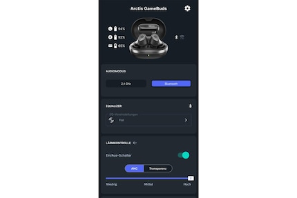 Die Smartphone-App bietet die nötigsten Einstellungsmöglichkeiten.
