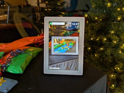 Het frame kan ook in staand formaat worden gebruikt, het beeld wordt automatisch gedraaid en aangepast.