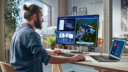 Dankzij de vele aansluitingen voor andere apparaten zijn de monitoren geschikt als dockingstation voor laptops.