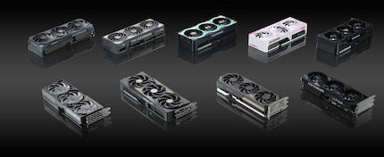 Partner cards of the RTX 5070 Ti. Similar cards will be available for all models in the RTX 50 series.