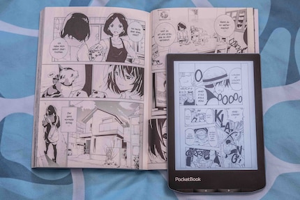Auch Schwarz-Weiss-Comics sind mir zu klein dargestellt im Vergleich zu einer Taschenbuch-Version.