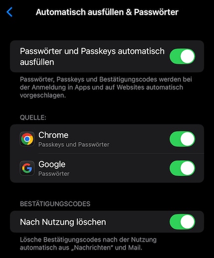 Nun werden Passkeys richtig synchronisiert.