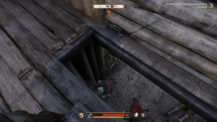 Zelfs een helm helpt niet tegen keien.